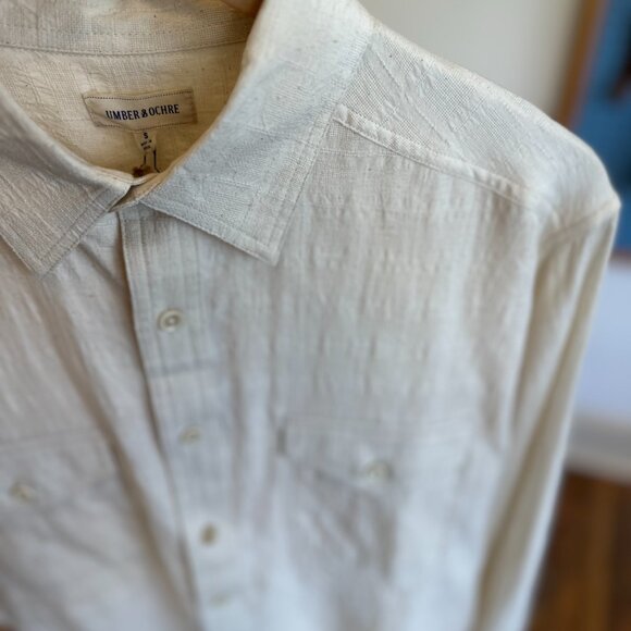 Umber & Ochre Workshirt, size S, cream. - Picture 2 of 4